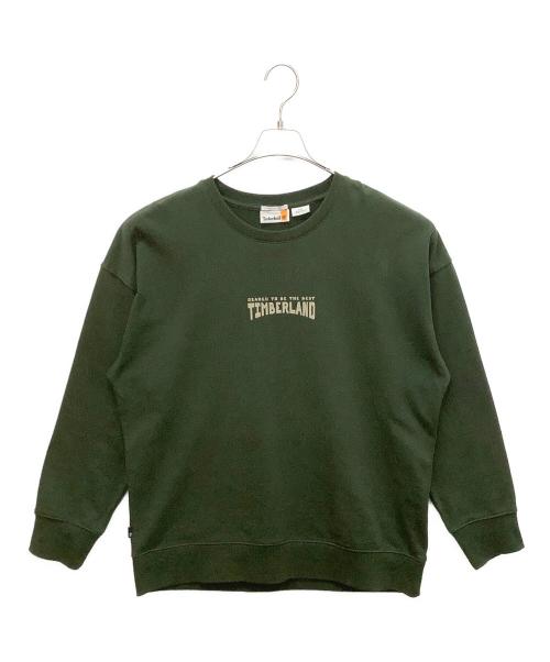 Timberland（ティンバーランド）Timberland (ティンバーランド) クルーネックスウェット カーキ サイズ:Lの古着・服飾アイテム