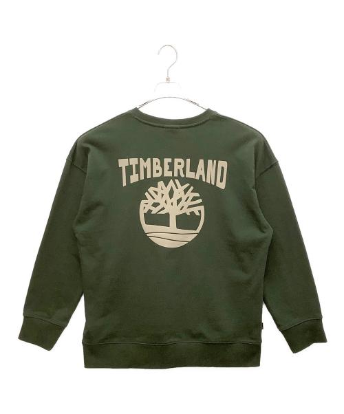 Timberland（ティンバーランド）Timberland (ティンバーランド) クルーネックスウェット カーキ サイズ:Lの古着・服飾アイテム