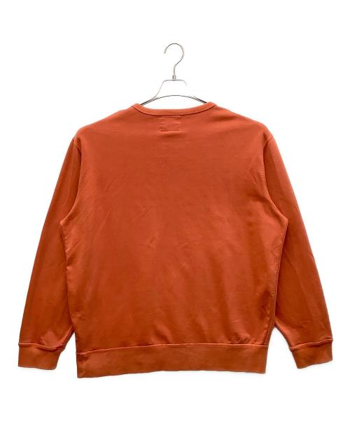 POLO RALPH LAUREN（ポロ・ラルフローレン）POLO RALPH LAUREN (ポロ・ラルフローレン) ウォッシュ加工 前Vクルーネックスウェット オレンジ サイズ:XLの古着・服飾アイテム