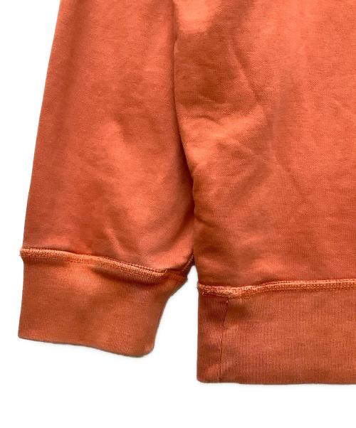 POLO RALPH LAUREN（ポロ・ラルフローレン）POLO RALPH LAUREN (ポロ・ラルフローレン) ウォッシュ加工 前Vクルーネックスウェット オレンジ サイズ:XLの古着・服飾アイテム