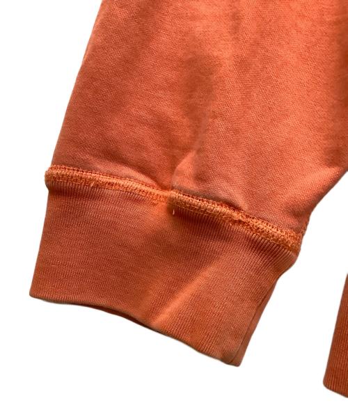 POLO RALPH LAUREN（ポロ・ラルフローレン）POLO RALPH LAUREN (ポロ・ラルフローレン) ウォッシュ加工 前Vクルーネックスウェット オレンジ サイズ:XLの古着・服飾アイテム