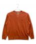 POLO RALPH LAUREN（ポロ・ラルフローレン）の古着「ウォッシュ加工 前Vクルーネックスウェット」｜オレンジ