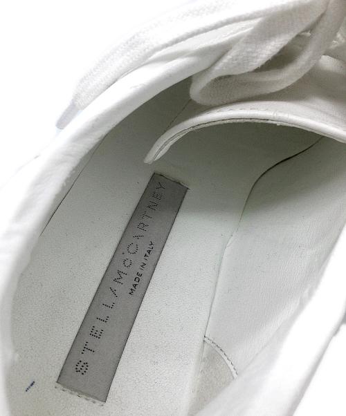 STELLA McCARTNEY（ステラマッカートニー）STELLA McCARTNEY (ステラマッカートニー) エリス スター レザー 厚底 スニーカー ホワイト×ブラック サイズ:23.5cmの古着・服飾アイテム