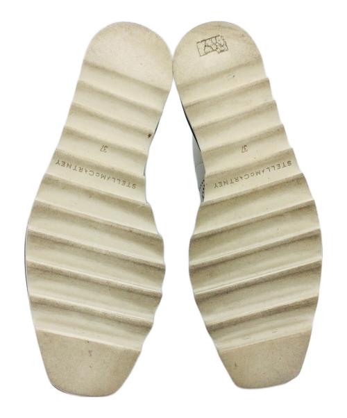 STELLA McCARTNEY（ステラマッカートニー）STELLA McCARTNEY (ステラマッカートニー) エリス スター レザー 厚底 スニーカー ホワイト×ブラック サイズ:23.5cmの古着・服飾アイテム