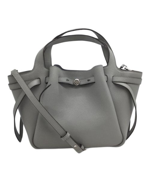 TORY BURCH（トリーバーチ）TORY BURCH (トリーバーチ) ロミー スモールトートバッグ グレーの古着・服飾アイテム