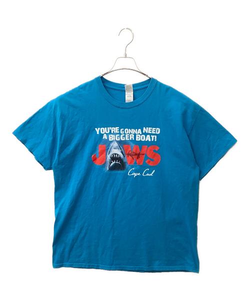 GILDAN（ギルダン）GILDAN (ギルダン) 00s JAWS Tシャツ ブルー×レッド サイズ:XLの古着・服飾アイテム