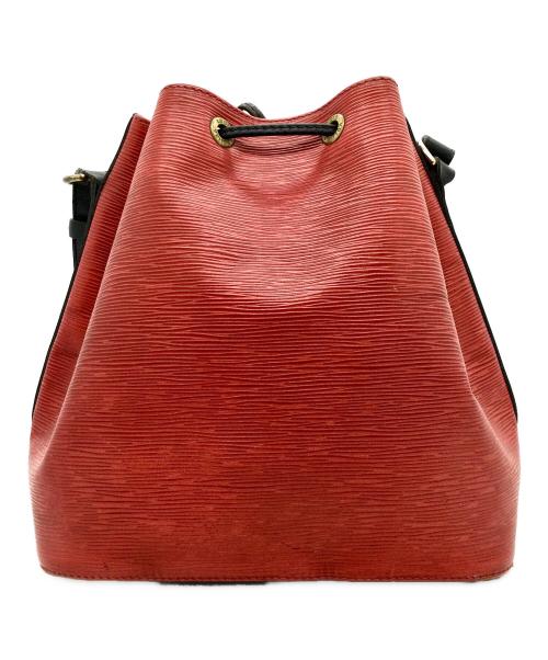 LOUIS VUITTON（ルイ ヴィトン）LOUIS VUITTON (ルイ ヴィトン) 巾着ショルダーバッグ カスティリアンレッド ノワールの古着・服飾アイテム