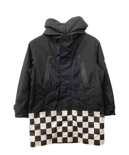 DSQUARED2（ディースクエアード）DSQUARED2 (ディースクエアード) SKI COLLECTION コート ブラック×ホワイト サイズ:Lの古着・服飾アイテム