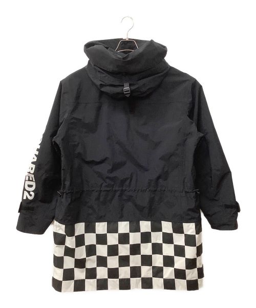 DSQUARED2（ディースクエアード）DSQUARED2 (ディースクエアード) SKI COLLECTION コート ブラック×ホワイト サイズ:Lの古着・服飾アイテム