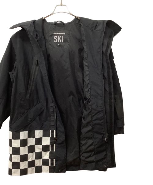 DSQUARED2（ディースクエアード）DSQUARED2 (ディースクエアード) SKI COLLECTION コート ブラック×ホワイト サイズ:Lの古着・服飾アイテム