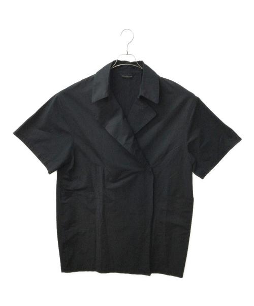 mizuiro-ind（ミズイロインド）mizuiro-ind (ミズイロインド) 半袖ステンカラーコート ブラック サイズ:無しの古着・服飾アイテム