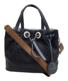 COLE HAAN（コールハーン）の古着「2WAYバッグ」｜ネイビー×ブラウン