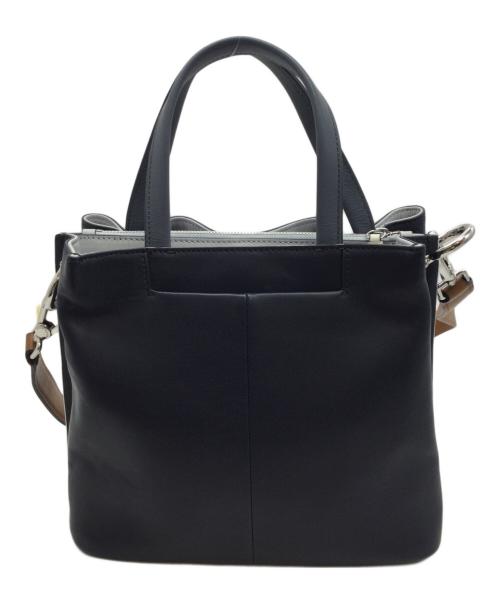 COLE HAAN（コールハーン）COLE HAAN (コールハーン) 2WAYバッグ ネイビー×ブラウンの古着・服飾アイテム