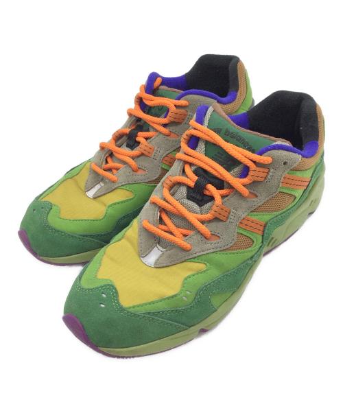 NEW BALANCE（ニューバランス）NEW BALANCE (ニューバランス) ATMOS (アトモス) ML850ATA グリーン×オレンジ サイズ:US10.5、UK10、EU44.5の古着・服飾アイテム