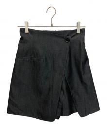 JILL BY JILLSTUART（ジル バイ ジルスチュアート）の古着「125-4130013　トロピカルフラップショートパンツ」｜ブラック
