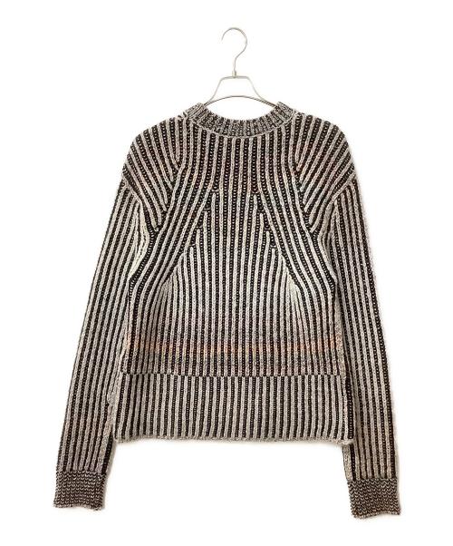 DIESEL（ディーゼル）DIESEL (ディーゼル) 0QDAH　K-OAKLAND ニット ブラック×ピンク サイズ:Lの古着・服飾アイテム