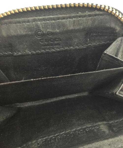 GUCCI（グッチ）GUCCI (グッチ) レザーコインケース ブラックの古着・服飾アイテム