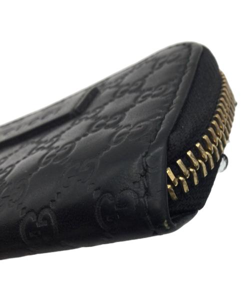 GUCCI（グッチ）GUCCI (グッチ) レザーコインケース ブラックの古着・服飾アイテム