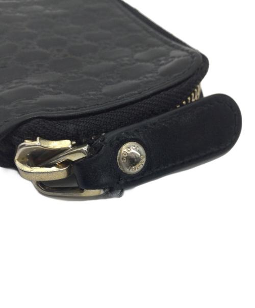 GUCCI（グッチ）GUCCI (グッチ) レザーコインケース ブラックの古着・服飾アイテム