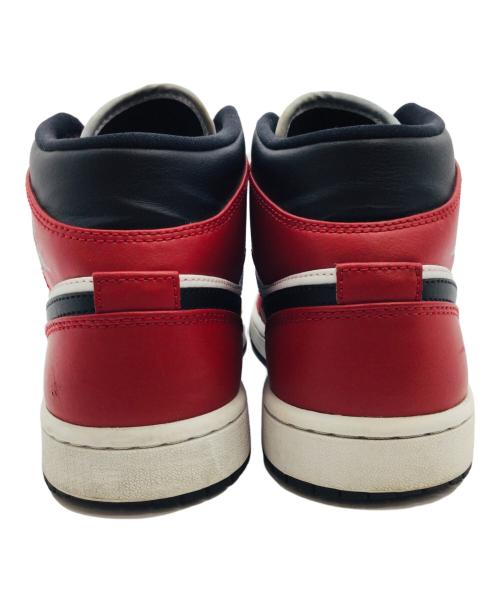NIKE（ナイキ）NIKE (ナイキ) AIR JORDAN 1 MID レッド×ブラック サイズ:US7、UK6の古着・服飾アイテム