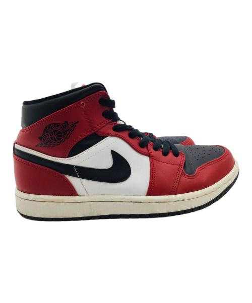 NIKE（ナイキ）NIKE (ナイキ) AIR JORDAN 1 MID レッド×ブラック サイズ:US7、UK6の古着・服飾アイテム