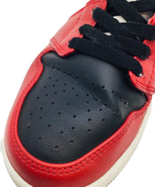 NIKE（ナイキ）NIKE (ナイキ) AIR JORDAN 1 MID レッド×ブラック サイズ:US7、UK6の古着・服飾アイテム