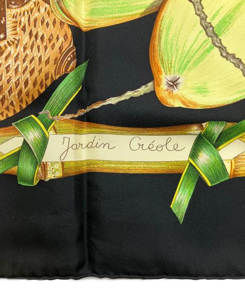 HERMES（エルメス）HERMES (エルメス) スカーフ ブラック×グリーンの古着・服飾アイテム