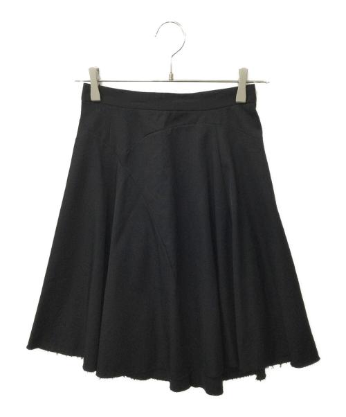 tricot COMME des GARCONS（トリココムデギャルソン）tricot COMME des GARCONS (トリココムデギャルソン) 02AW ウールフレアスカート ブラック サイズ:Sの古着・服飾アイテム