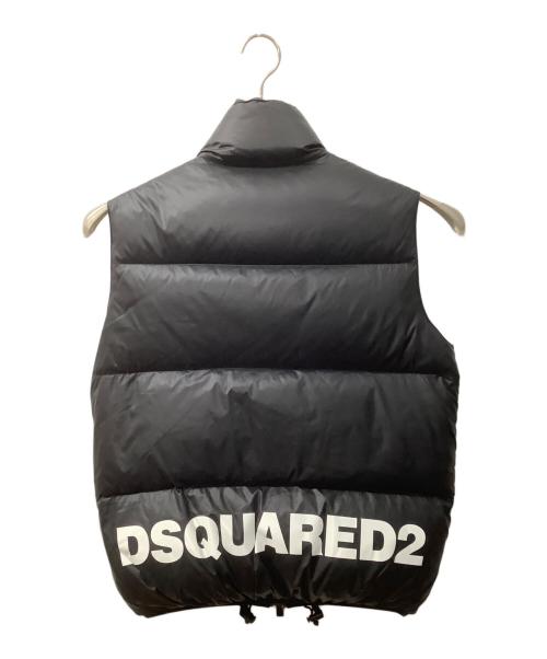 DSQUARED2（ディースクエアード）DSQUARED2 (ディースクエアード) ダウンベスト ブラック サイズ:48の古着・服飾アイテム