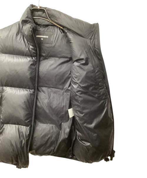 DSQUARED2（ディースクエアード）DSQUARED2 (ディースクエアード) ダウンベスト ブラック サイズ:48の古着・服飾アイテム
