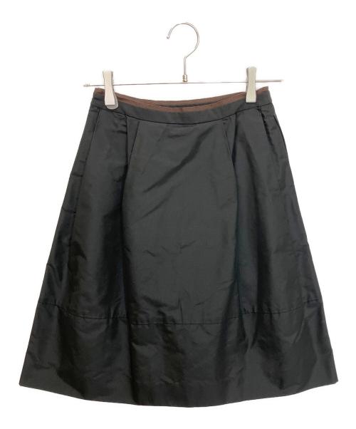 FOXEY（フォクシー）FOXEY (フォクシー) 35377-SSFI07P　シルクフレアスカート ブラック サイズ:38の古着・服飾アイテム