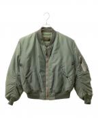 HOUSTONヒューストン）の古着「8415-273-397　MA-1ジャケット」｜オリーブ