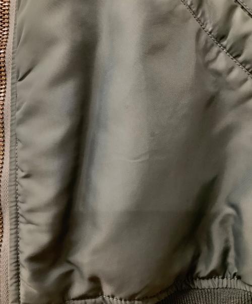 HOUSTON（ヒューストン）HOUSTON (ヒューストン) 8415-273-397　MA-1ジャケット オリーブ サイズ:Lの古着・服飾アイテム