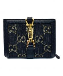 GUCCI（グッチ）の古着「GUCCI 2つ折り財布」｜ネイビー
