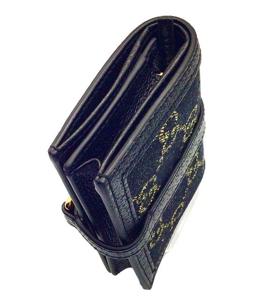 GUCCI（グッチ）GUCCI (グッチ) GUCCI 2つ折り財布 ネイビーの古着・服飾アイテム