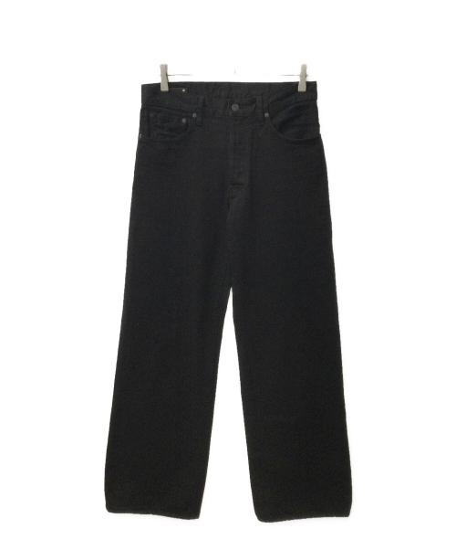 MINEDENIM（マインデニム）MINEDENIM (マインデニム) FPK106BL-99-312-2　ブラックワイドデニムパンツ ブラック サイズ:8の古着・服飾アイテム