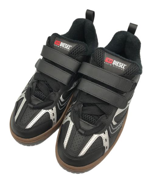 DIESEL（ディーゼル）DIESEL (ディーゼル) Y03407 P6904 H3811　ローカットスニーカー ブラック サイズ:25.5の古着・服飾アイテム