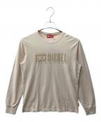 DIESELディーゼル）の古着「A14021 0AJDD　クルーネックロングTシャツ」｜ピンク