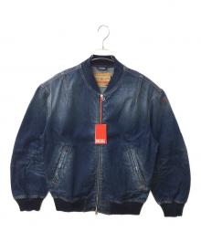 DIESEL（ディーゼル）の古着「A13120 09I46 デニムボンバージャケット」｜インディゴ