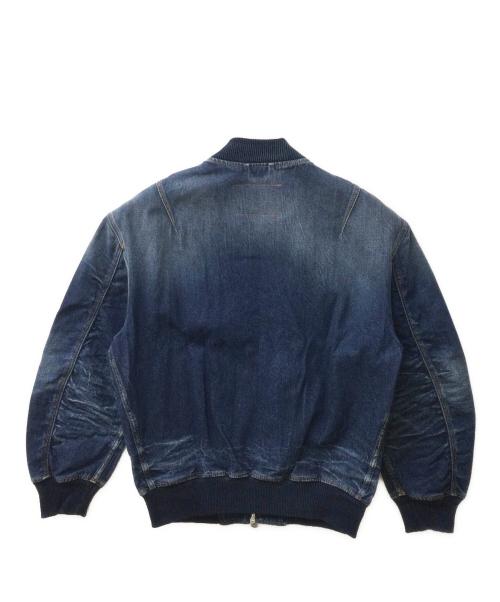 DIESEL（ディーゼル）DIESEL (ディーゼル) A13120 09I46 デニムボンバージャケット インディゴ サイズ:Sの古着・服飾アイテム