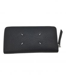 Maison Margiela（メゾンマルジェラ）の古着「ラウンドファスナー長財布」｜ブラック