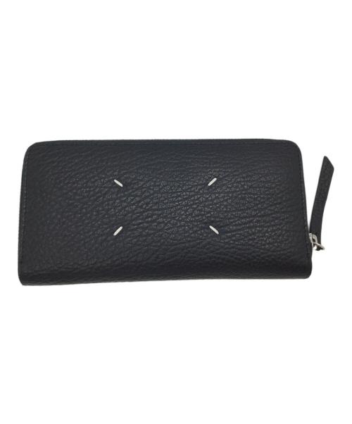 Maison Margiela（メゾンマルジェラ）Maison Margiela (メゾンマルジェラ) ラウンドファスナー長財布 ブラックの古着・服飾アイテム