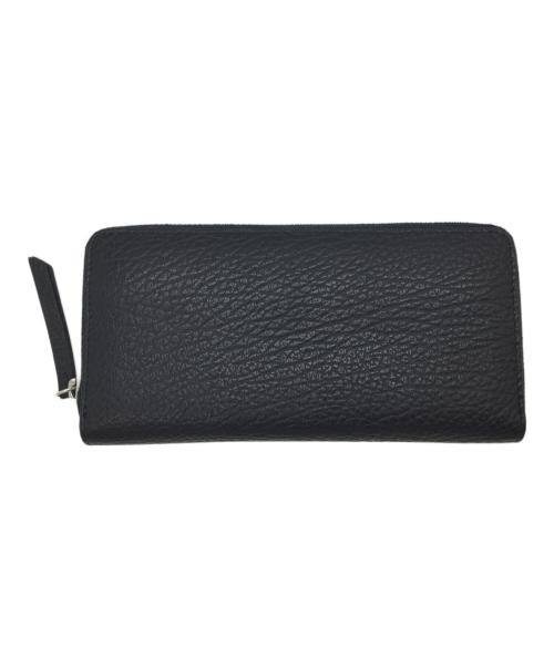 Maison Margiela（メゾンマルジェラ）Maison Margiela (メゾンマルジェラ) ラウンドファスナー長財布 ブラックの古着・服飾アイテム