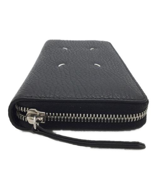 Maison Margiela（メゾンマルジェラ）Maison Margiela (メゾンマルジェラ) ラウンドファスナー長財布 ブラックの古着・服飾アイテム