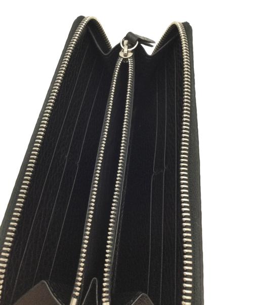 Maison Margiela（メゾンマルジェラ）Maison Margiela (メゾンマルジェラ) ラウンドファスナー長財布 ブラックの古着・服飾アイテム
