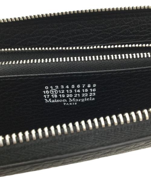Maison Margiela（メゾンマルジェラ）Maison Margiela (メゾンマルジェラ) ラウンドファスナー長財布 ブラックの古着・服飾アイテム