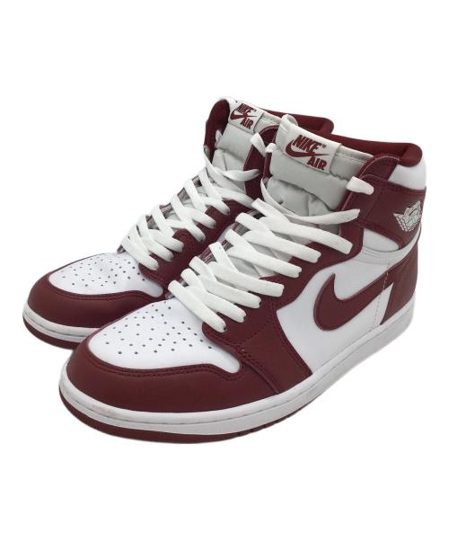 NIKE（ナイキ）NIKE (ナイキ) AIR JORDAN1 レッド×ホワイト サイズ:US10、UK9、EUR44、cm28、BR42、CN280(2.5)　の古着・服飾アイテム