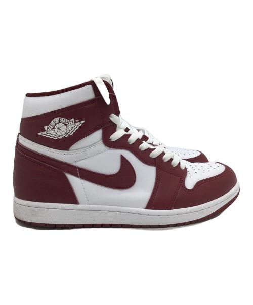 NIKE（ナイキ）NIKE (ナイキ) AIR JORDAN1 レッド×ホワイト サイズ:US10、UK9、EUR44、cm28、BR42、CN280(2.5)　の古着・服飾アイテム