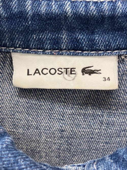 LACOSTE（ラコステ）LACOSTE (ラコステ) デニムワンピース ブルー サイズ:34の古着・服飾アイテム