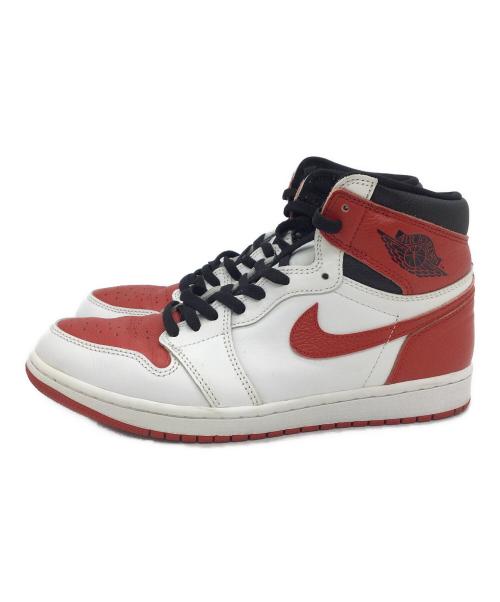 NIKE（ナイキ）NIKE (ナイキ) スニーカー ホワイト×レッド サイズ:US9.5、UK8.5、EUR43、cm27.5、BR41、CN275（2.5）の古着・服飾アイテム